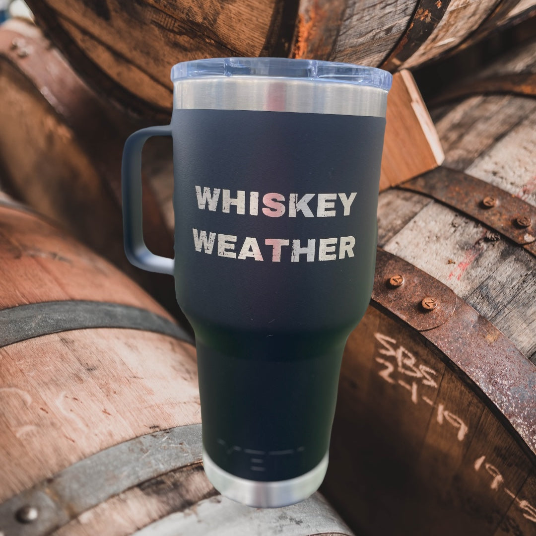 Whiskey Weather Yeti 30oz Travel Mug w/Magslider lid
